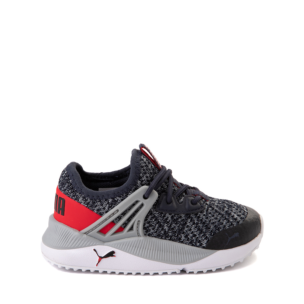 PUMA Pacer Future Athletic Shoe - Baby / Toddler - Parisian Night / Red / Gray