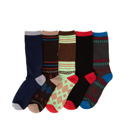Alternate view of Mens Angry Beasts Crew Socks 5 Pack - Multicolor