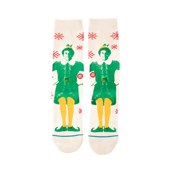 Main view of Mens Stance Buddy The Elf Crew Socks - Green / Multicolor
