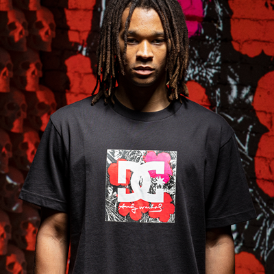 Alternate view of Mens DC x Andy Warhol Life and Death Tee - Black