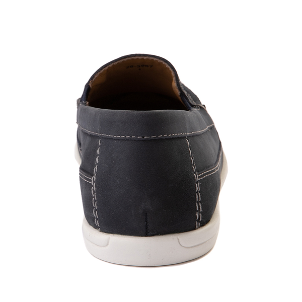 alternate view Johnston and Murphy Locklin Venetian Slip On Casual Shoe - Little Kid / Big Kid - NavyALT4