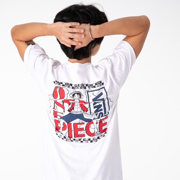Main view of Mens Vans x One Piece Tee - White