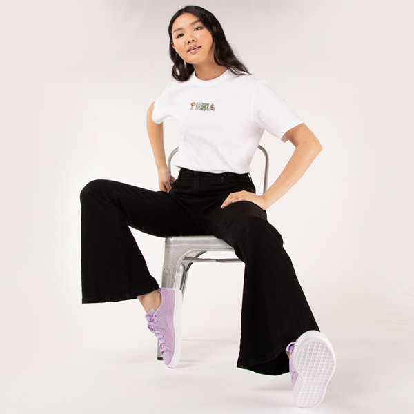 Main view of Womens PUMA Downtown Relaxed Tee - White