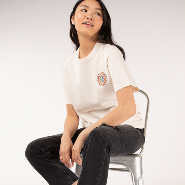Womens PUMA Downtown Relaxed Tee - Natural