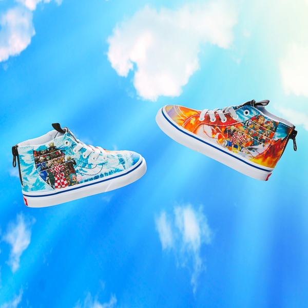 alternate view Vans x One Piece Sk8-Hi Zip Skate Shoe - Baby / Toddler - MulticolorALT1C