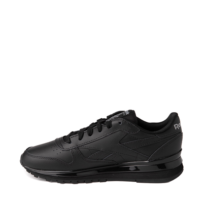 Alternate view of Womens Reebok Classic Leather Clip Athletic Shoe - Black Monochrome