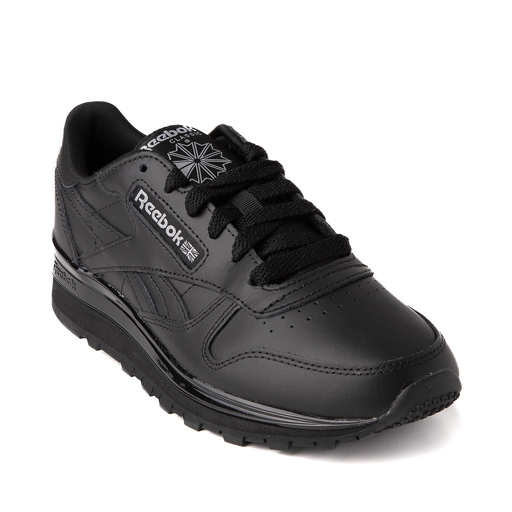 Ønske hinanden del Womens Reebok Classic Leather Clip Athletic Shoe - Black Monochrome |  Journeys