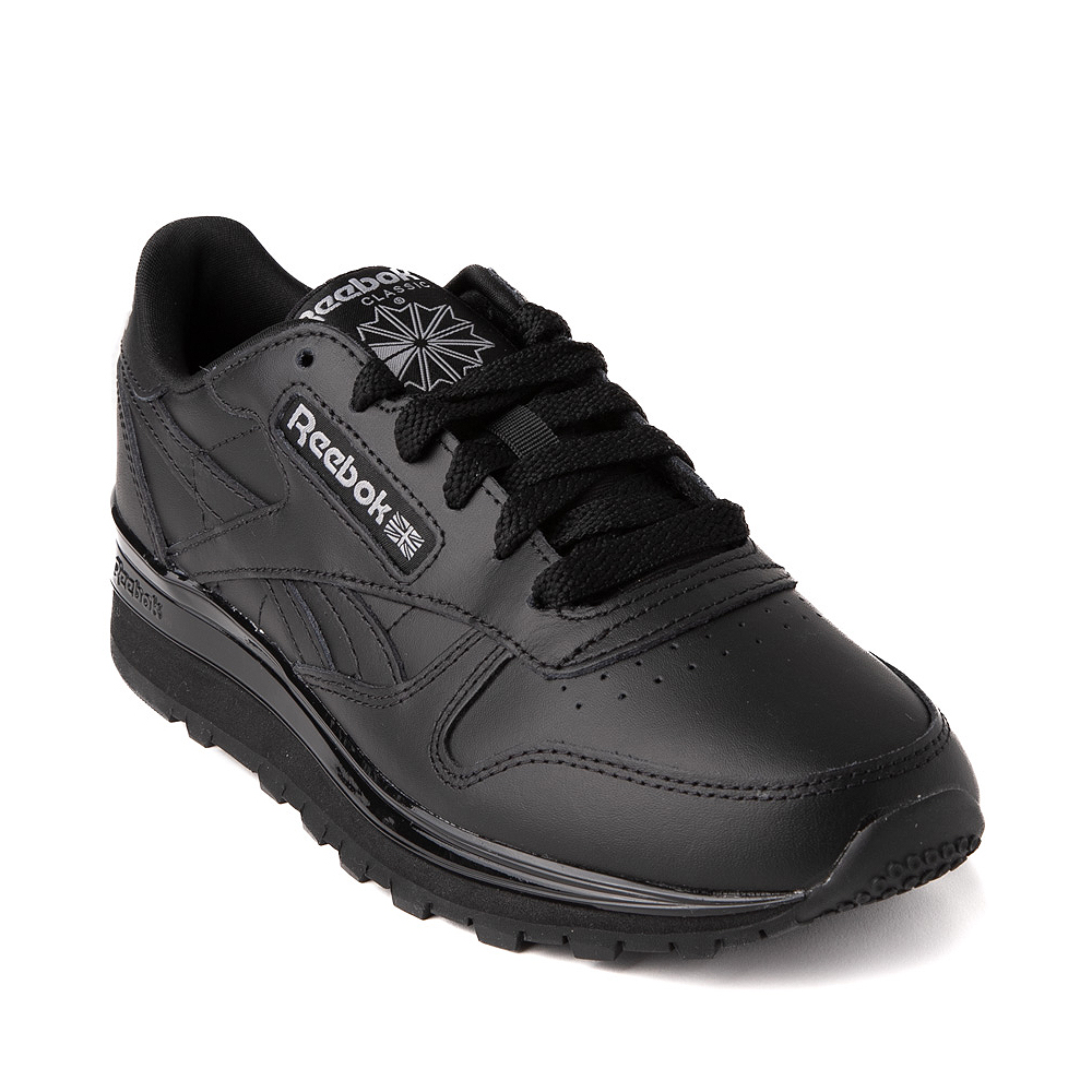 Womens Reebok Classic Leather Clip Athletic Shoe Black, 52% OFF