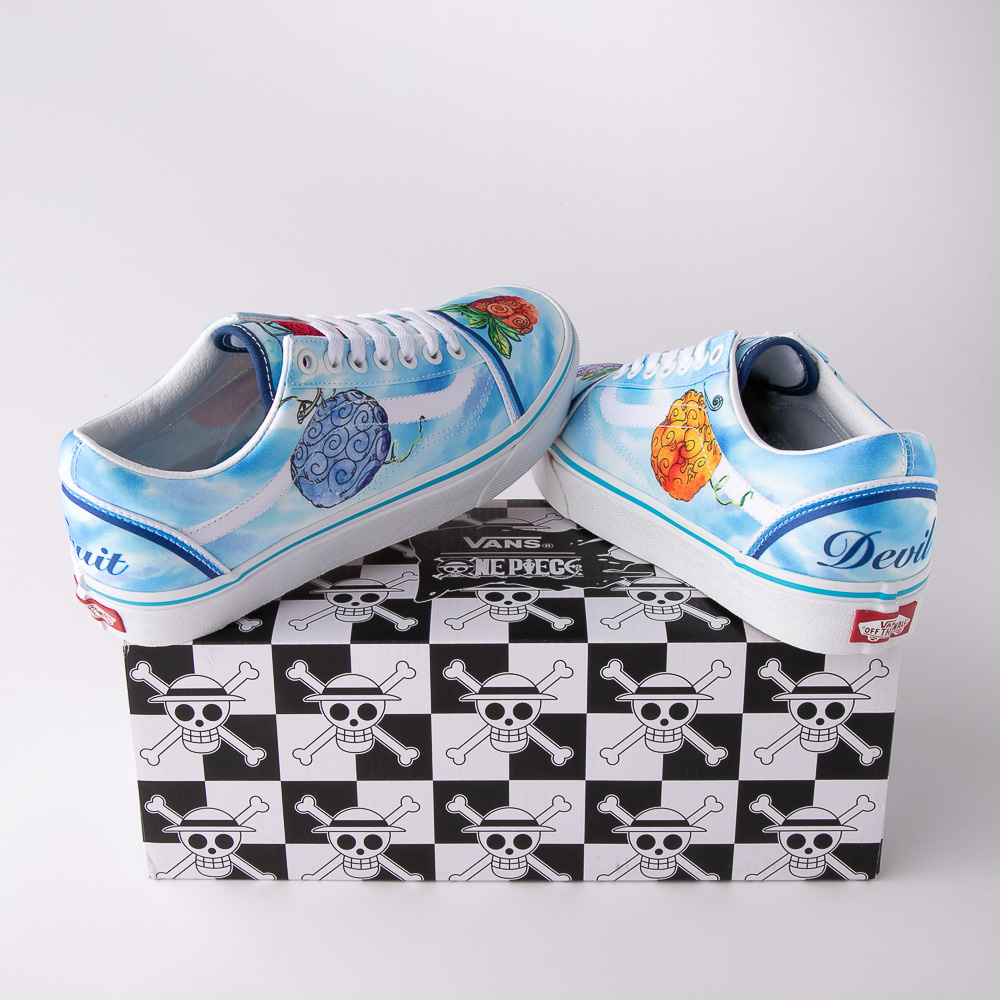 Vans x One Piece Old Skool Devil Fruit Skate Shoe - True Blue | Journeys