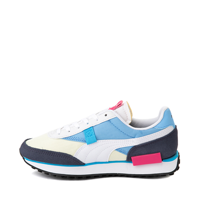 Alternate view of Womens PUMA Future Rider Play On Athletic Shoe - White / Navy / Anise Flower