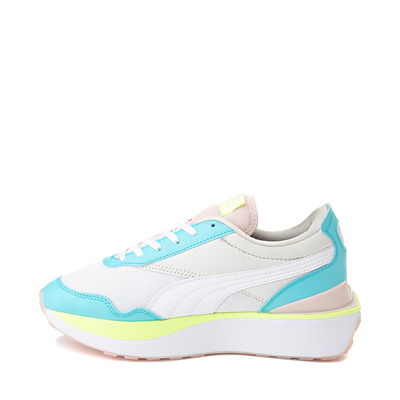 Alternate view of Womens PUMA Cruise Rider Flair Athletic Shoe - White / Blue Atoll / Chalk Pink
