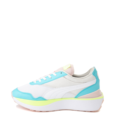 Alternate view of Womens PUMA Cruise Rider Flair Athletic Shoe - White / Blue Atoll / Chalk Pink