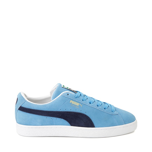 Mens PUMA Suede Classic XXI Athletic Shoe - Light Blue / Navy