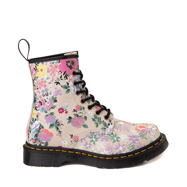 Main view of Womens Dr. Martens 1460 8-Eye Boot - Parchment / Floral Mashup