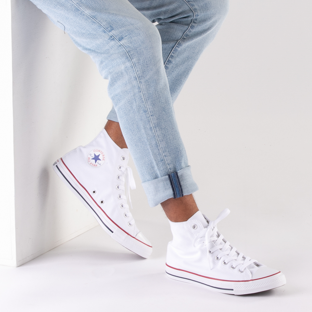 Converse Chuck Taylor All Star Hi Sneaker - Optical White حذاء ريبوك للجري