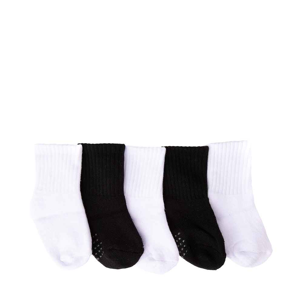 Basic Crew Socks 5 Pack - Baby - Black / White