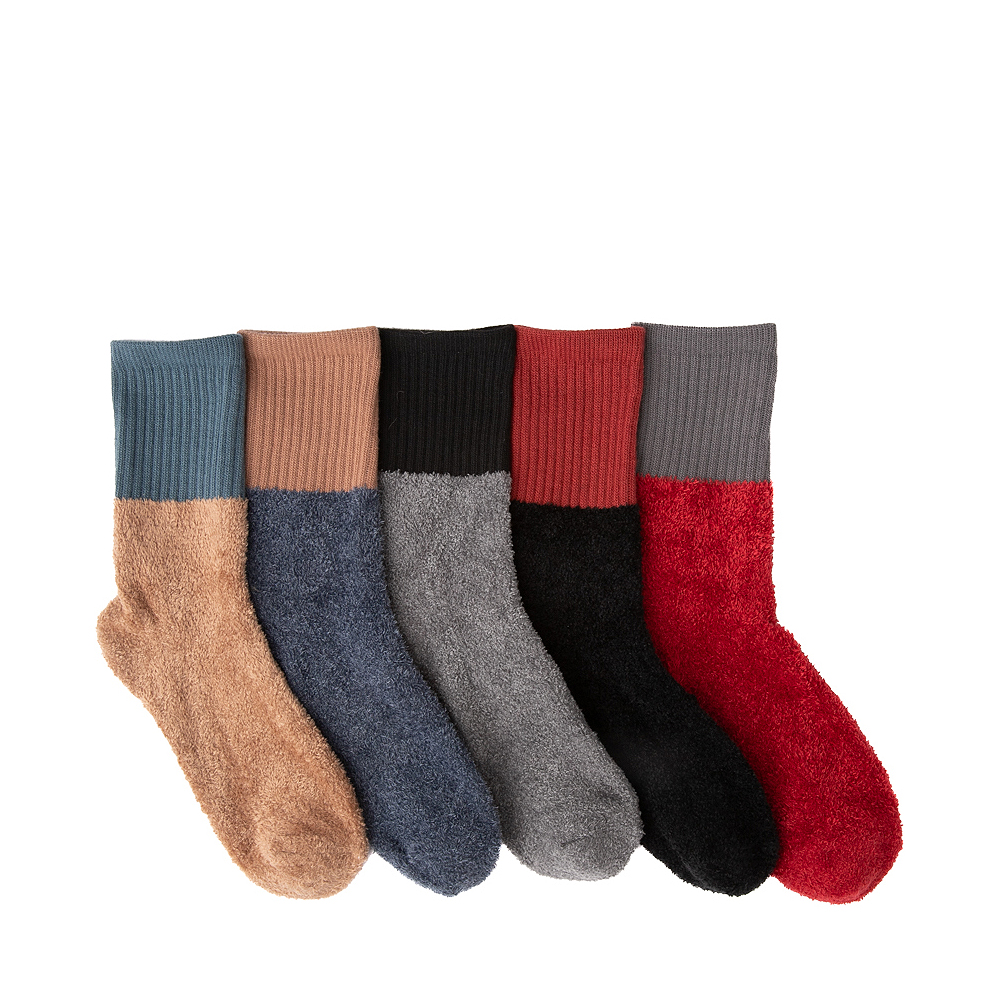 Soft Cozy Crew Socks 5 Pack - Big Kid - Multicolor