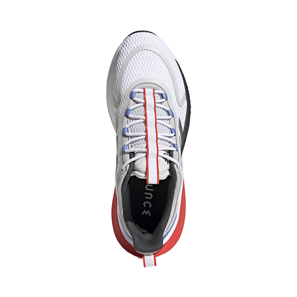 alternate view Mens adidas Alphabounce+ Athletic Shoe - White / Blue / RedALT2