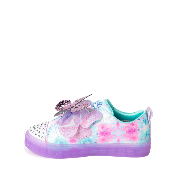 alternate view Skechers Twinkle Toes Shuffle Brights Butterfly Magic Sneaker - Little Kid - Bright PurpleALT1B