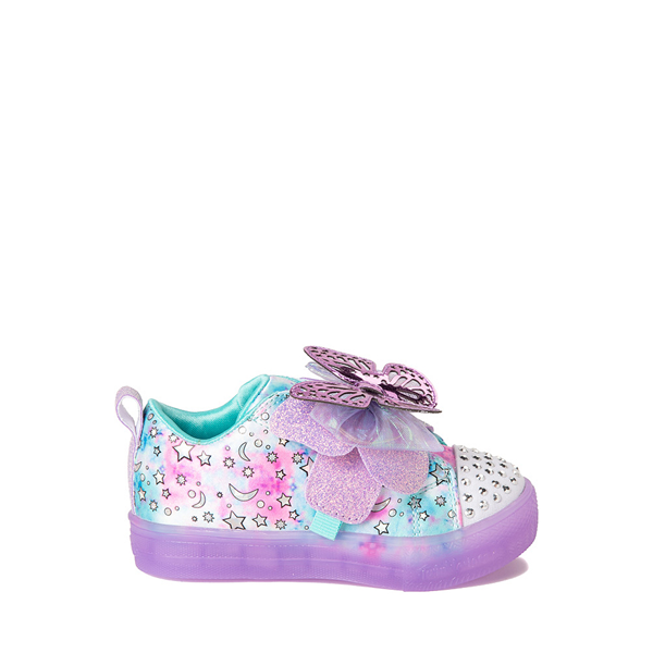 Skechers Twinkle Toes Shuffle Brights Butterfly Magic Sneaker - Toddler - Bright Purple