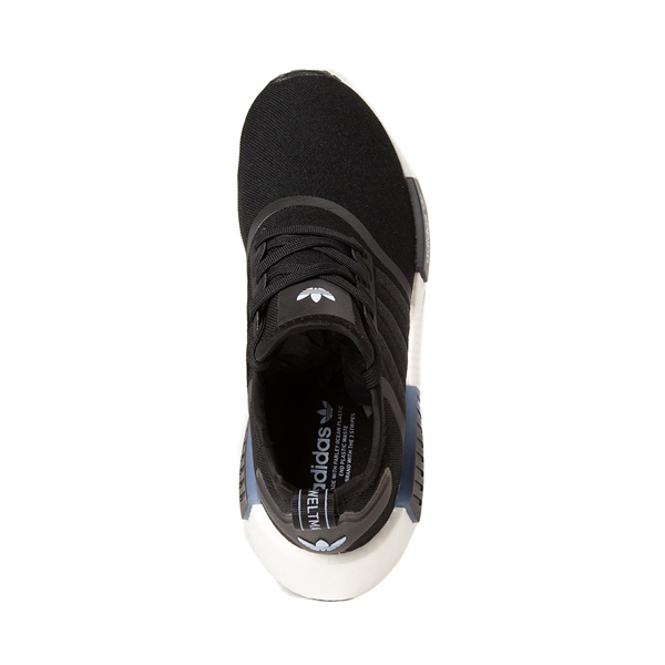 alternate view Womens adidas NMD R1 Primeblue Athletic Shoe - Black / Blue DawnALT2