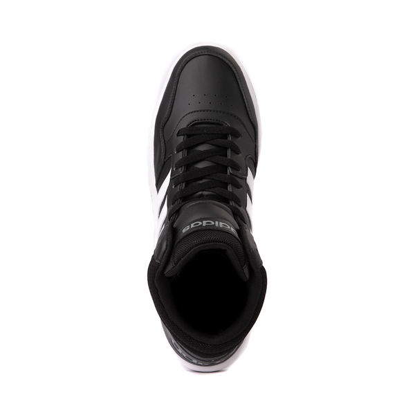 alternate view Mens adidas Hoops 3.0 Mid Classic Vintage Athletic Shoe - Core Black / Cloud WhiteALT2