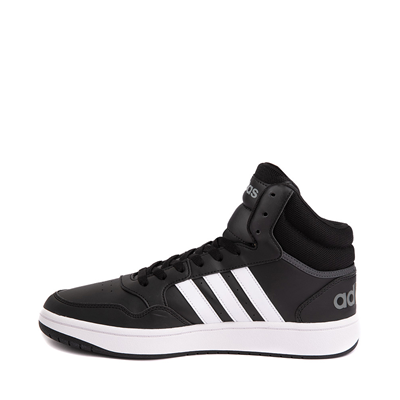 Alternate view of Mens adidas Hoops 3.0 Mid Classic Vintage Athletic Shoe - Core Black / Cloud White