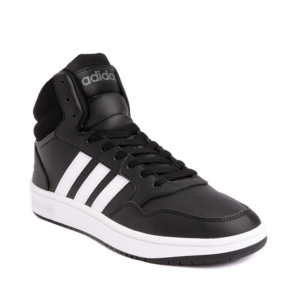 Mens adidas Hoops 3.0 Mid Classic Vintage Athletic Shoe - Core Black ...