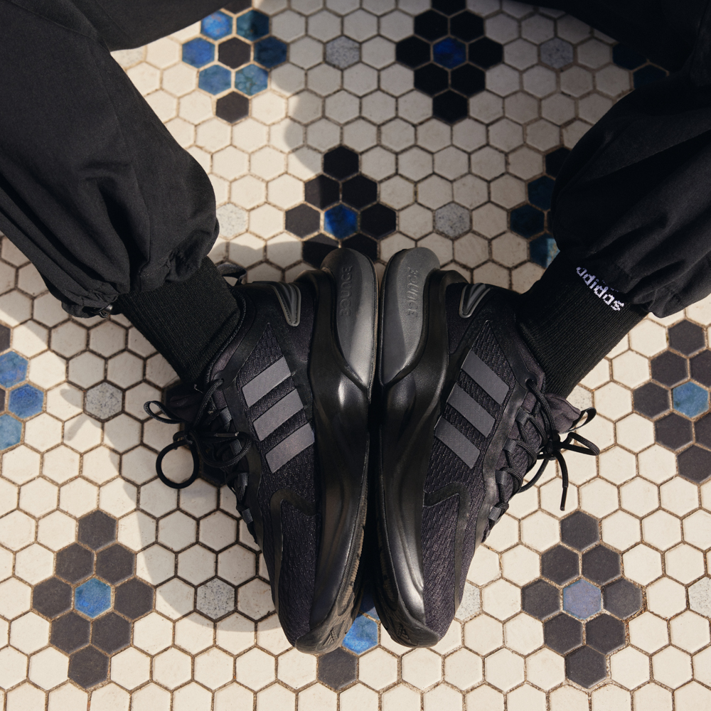 Womens adidas Alphabounce+ Athletic Shoe - Core Black / Carbon