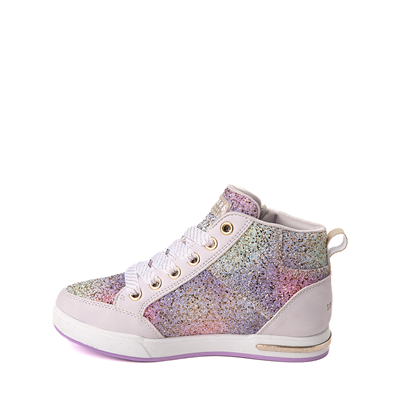Alternate view of Skechers Shoutouts Glitter Steps Sneaker - Little Kid - Lavender / Rainbow