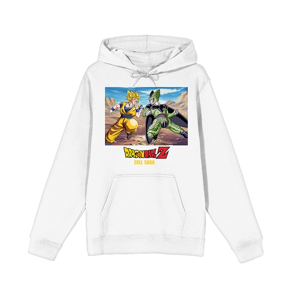 Main view of Dragon Ball Z Cell Saga Hoodie - White