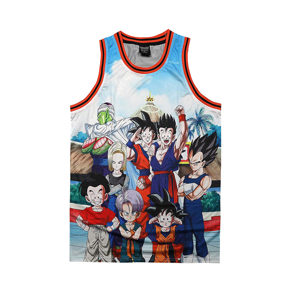 Main view of Dragon Ball Z Jersey - Red / Multicolor