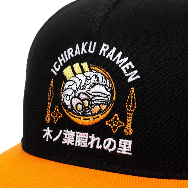 alternate view Naruto Ichiraku Ramen Hat - Black / OrangeALT2