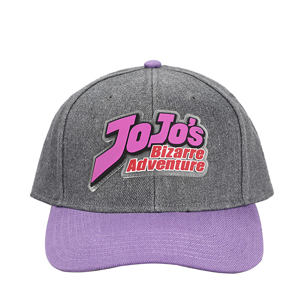 Main view of JoJo's Bizarre Adventure Snapback Hat - Gray / Purple