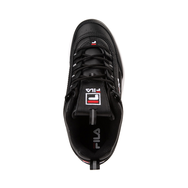 alternate view Womens Fila Disruptor Platform Wedge Athletic Shoe - Black / White / RedALT2