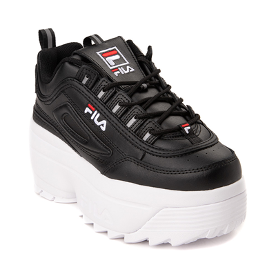 Womens Fila Disruptor Wedge Athletic Shoe - Black / White / | Journeys