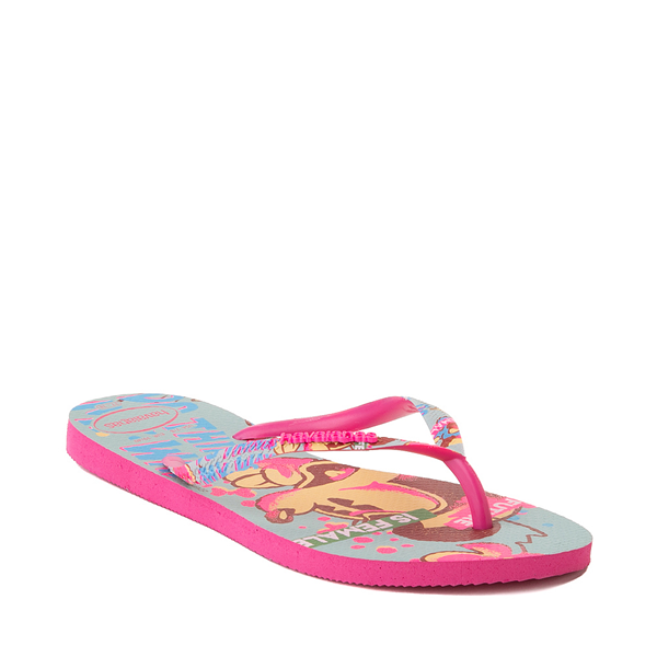 alternate view Womens Havaianas Disney Slim Stylish Minnie Mouse Sandal - Pink FluxALT5