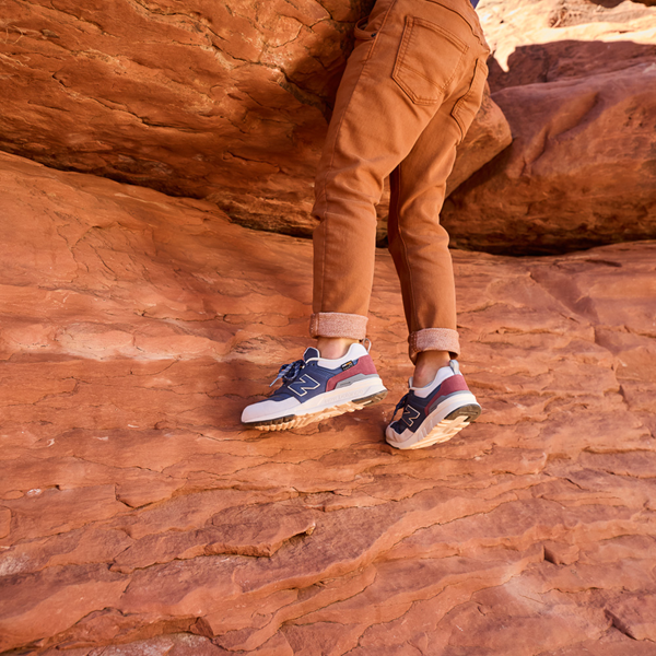 alternate view New Balance 997H Athletic Shoe - Little Kid - Vintage Indigo / Washed BurgundyALT1C