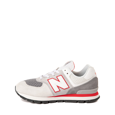 Alternate view of New Balance 574 Rugged Athletic Shoe - Little Kid - Rain Cloud / True Red / White