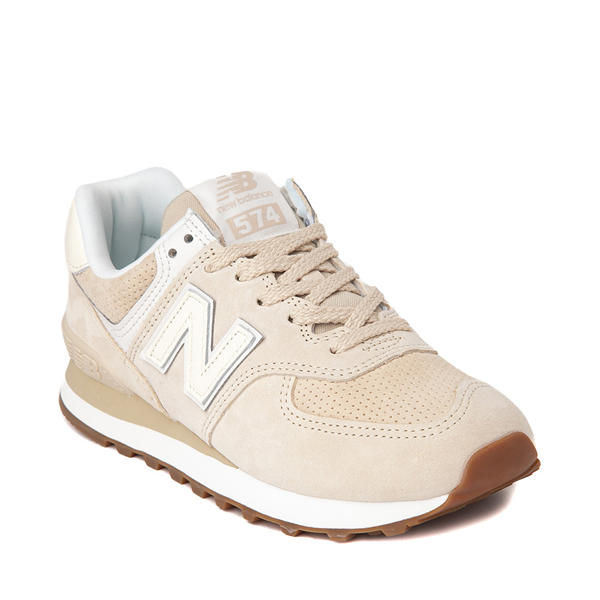 Womens New Balance 574 Athletic Shoe Cream