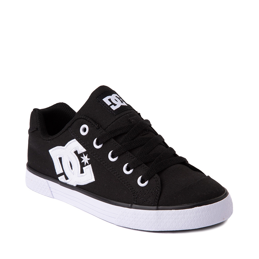 Womens DC Chelsea TX Skate Shoe Black / White Journeys