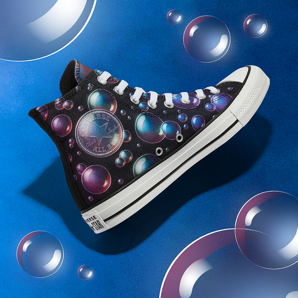 Converse Chuck Taylor All Star Hi Sneaker - Black / Bubbles