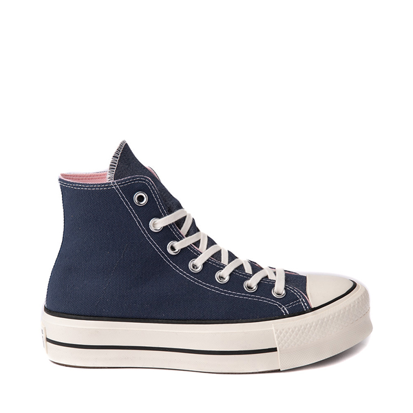 Main view of Womens Converse Chuck Taylor All Star Hi Lift Color-Pop Sneaker - Navy / Sunrise Pink