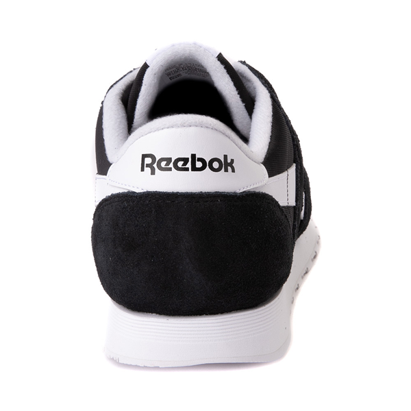 alternate view Mens Reebok Classic Athletic Shoe - Black / WhiteALT4