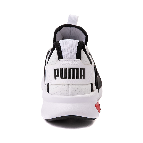 alternate view Mens PUMA Softride Enzo Evo Athletic Shoe - White / Black / High Risk RedALT4