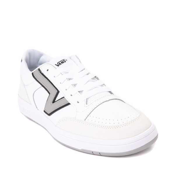 alternate view Vans Lowland ComfyCush® Skate Shoe - True White / Drizzle GrayALT5