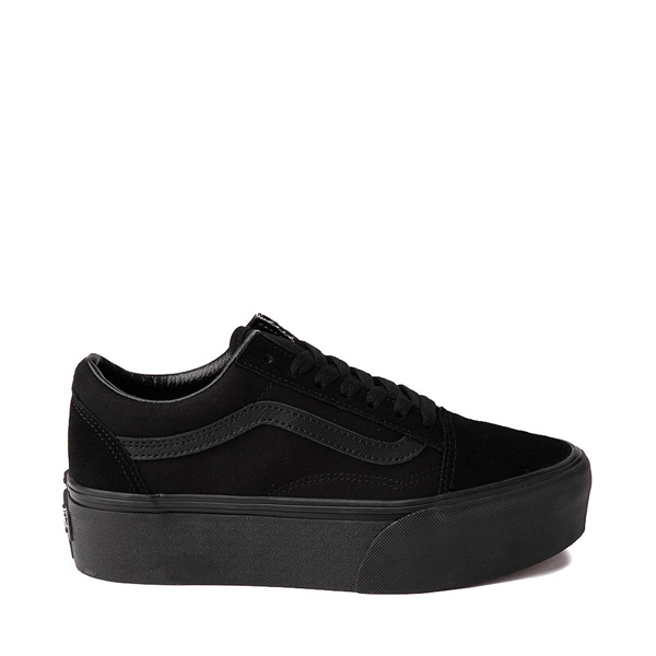 Vans Old Skool Stackform Skate Shoe Black Monochrome Journeys