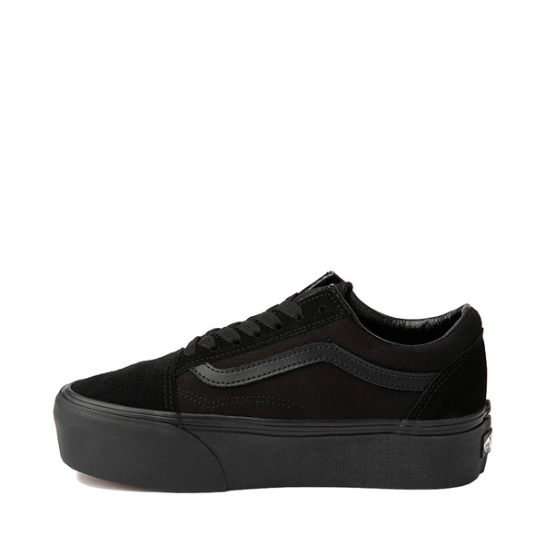 alternate view Vans Old Skool Stackform Skate Shoe - Black MonochromeALT1