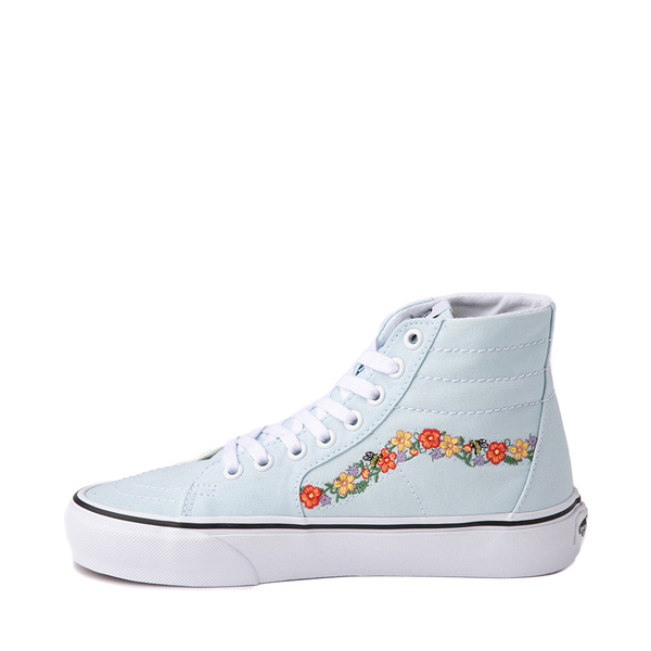 deletrear Unión Goteo Vans Sk8-Hi Tapered Skate Shoe - Delicate Blue / Floral Embroidery |  Journeys