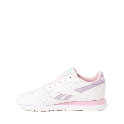 Alternate view of Reebok Classic Leather Athletic Shoe - Little Kid - White / Pastel